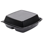 Black Foam Hinged Containers with Removable Lids