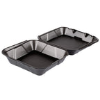 Black Foam 1-Compartment Hinged Takeout Containers