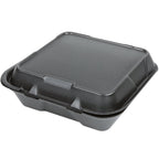 Black Foam Hinged Takeout Containers