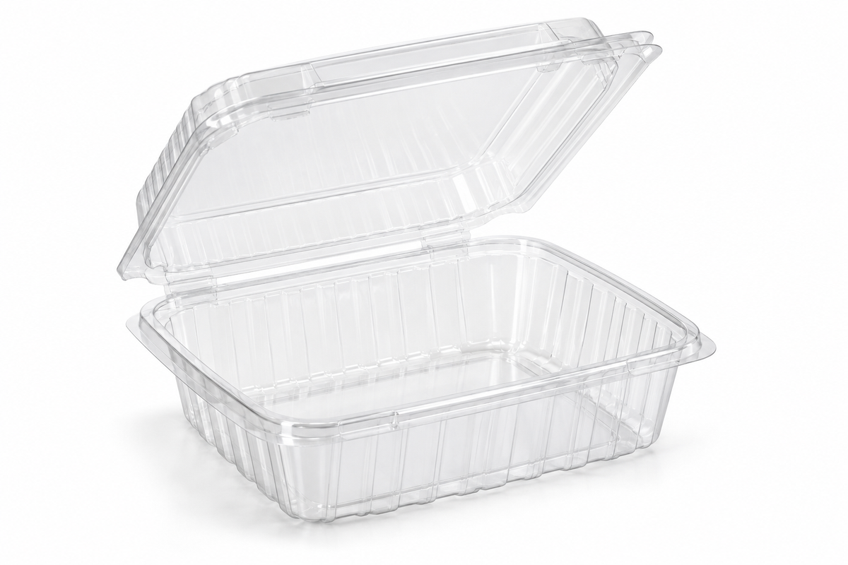 Generic representative image: Tamper-Evident Hinged Containers – 16 oz