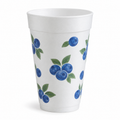 Generic representative image: White Foam Cups with Blueberry Print – 20 oz