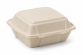Generic representative image: Natural MFPP Hinged Takeout Containers – 6 × 6 × 3 in