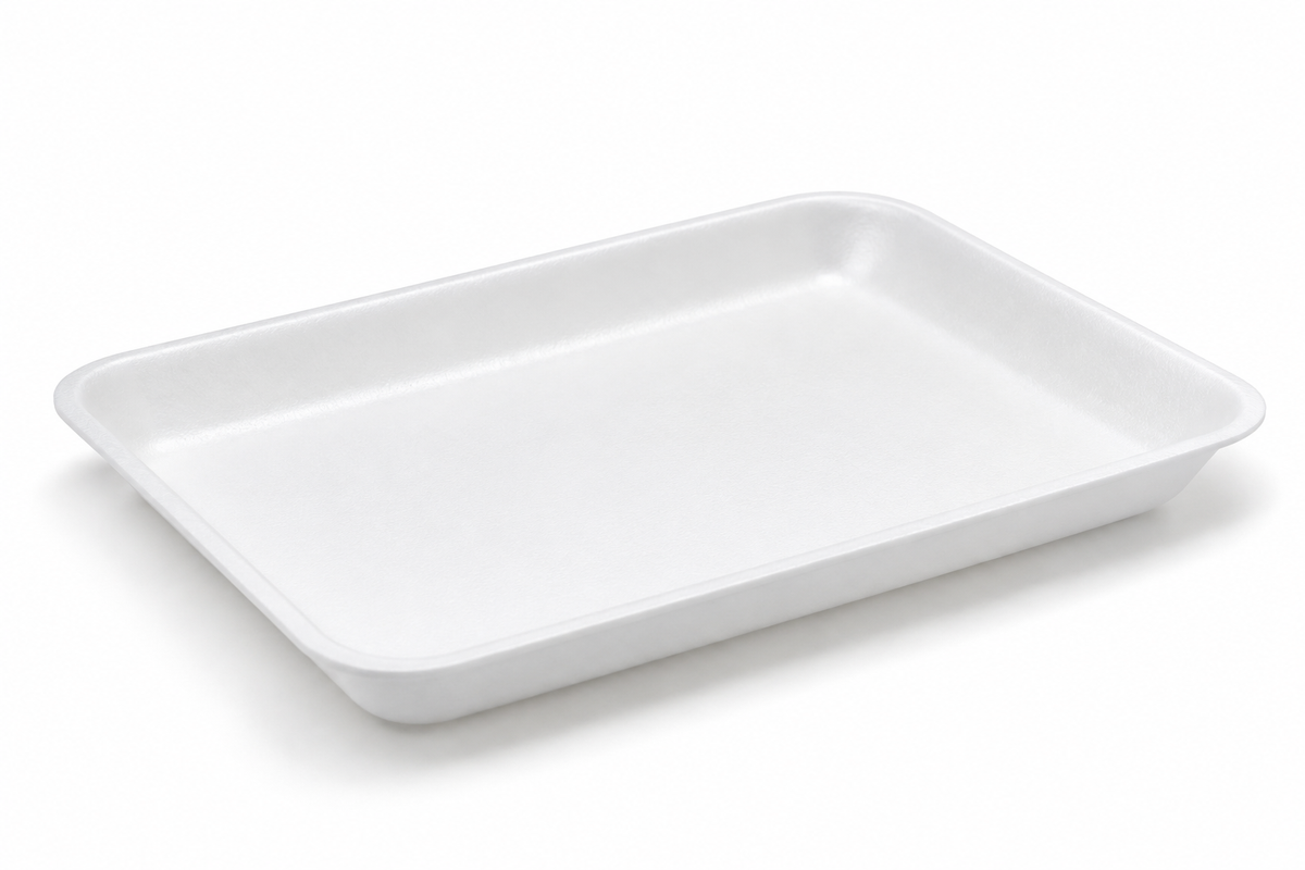 Generic representative image: White Foam Trays – 9.75 × 14 × 1 in