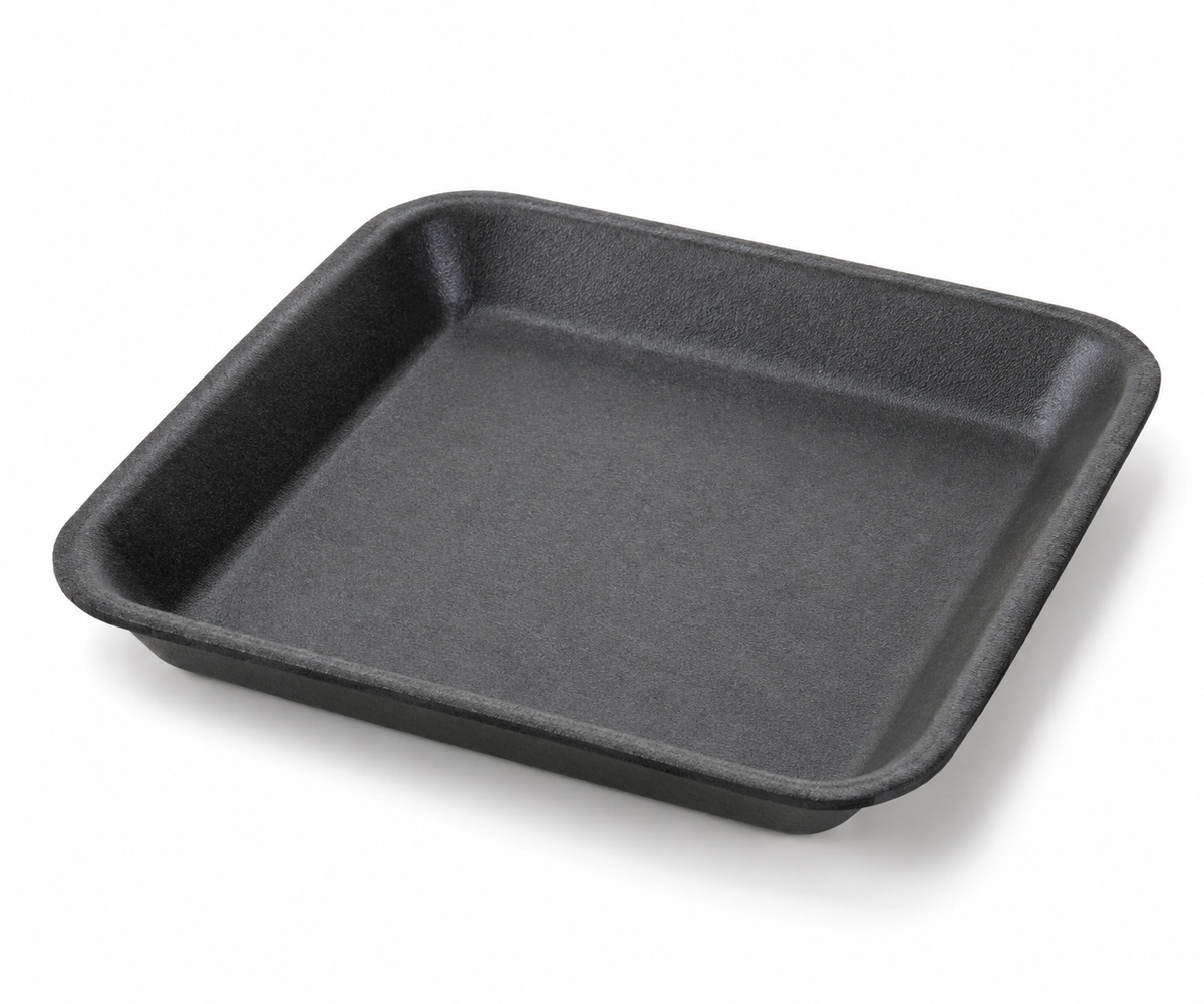 Generic representative image: Black Foam Trays – 5.25 × 5.25 × 0.5 in