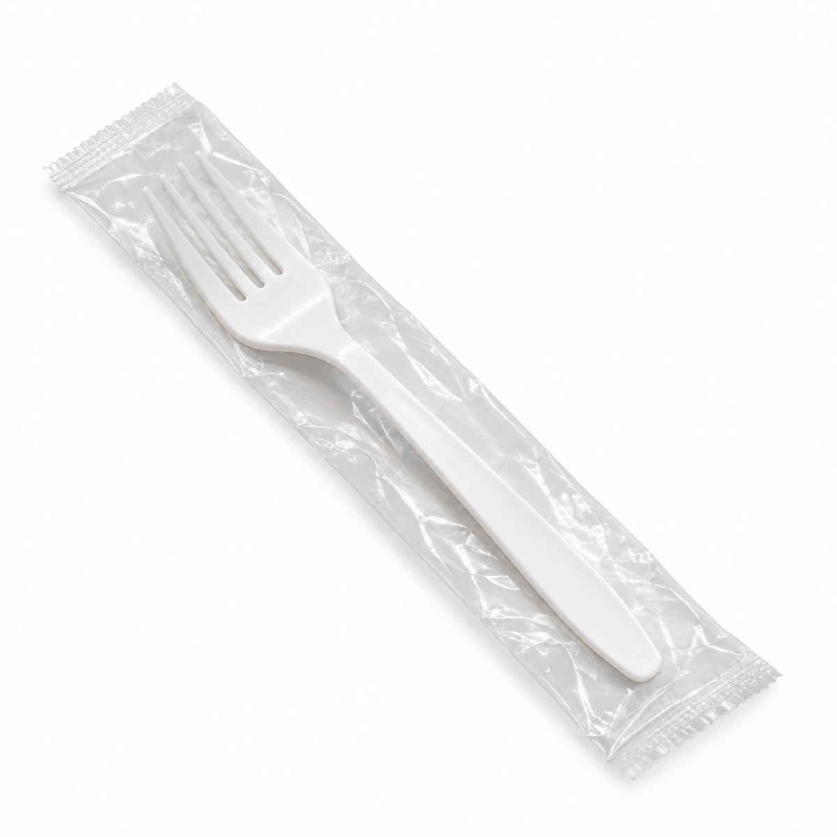 Generic representative image: White PP Individually Wrapped Forks