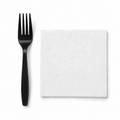 Generic representative image: Black PP Fork and Napkin Kits – 13 × 13 Napkin