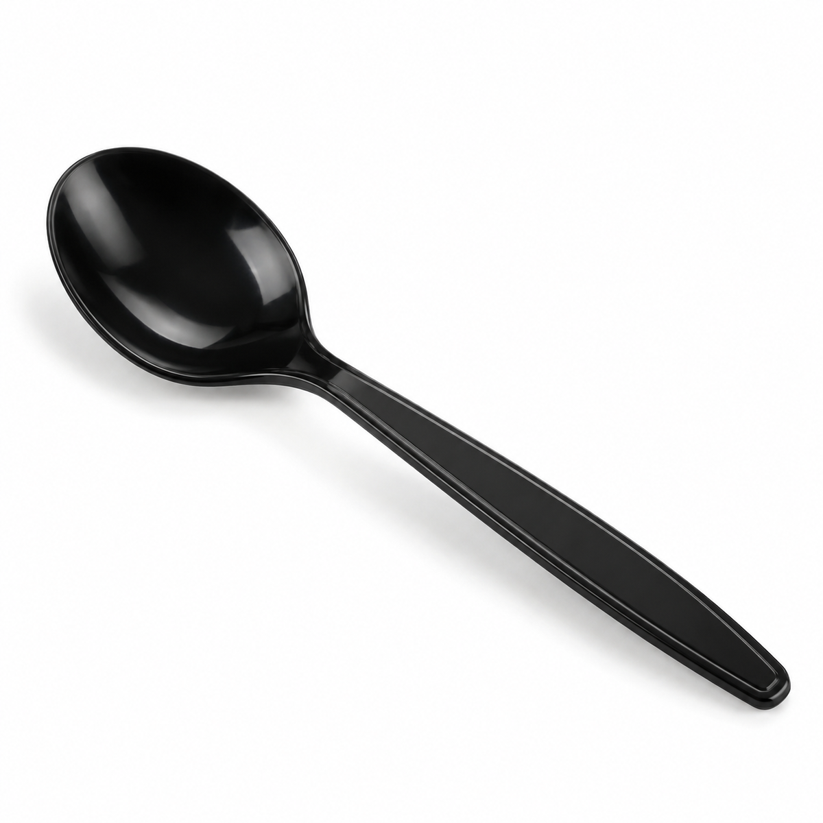 Generic representative image: Black PS Unwrapped Soup Spoons