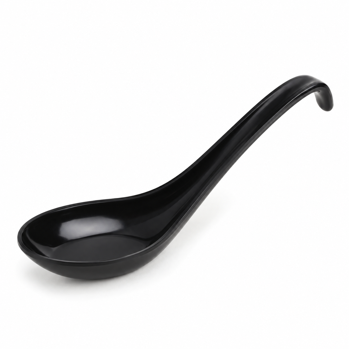 Generic representative image: Black PP Unwrapped Asian Spoons with Curved Handles