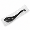Generic representative image: Black PP Individually Wrapped Asian Spoons with Curved Handles