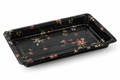 Generic representative image: Black PS Floral Sushi Trays – Style 0.6