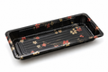 Generic representative image: Black PS Floral Sushi Trays – Style 015
