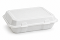 Generic representative image: White MFPP Hinged Takeout Containers – 9 × 6 in
