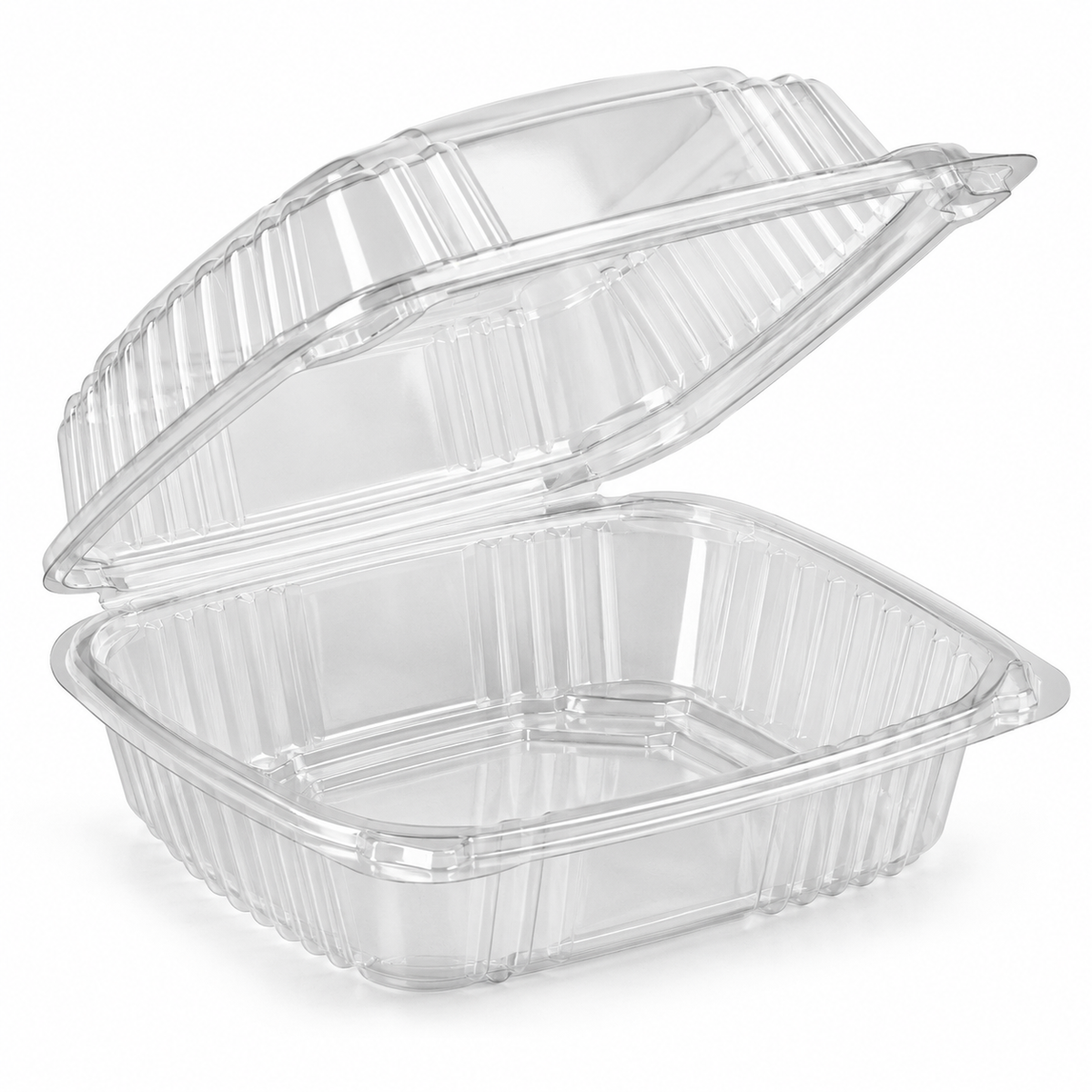 Generic representative image: Clear OPS Hinged Burger and Salad Containers – Style 48