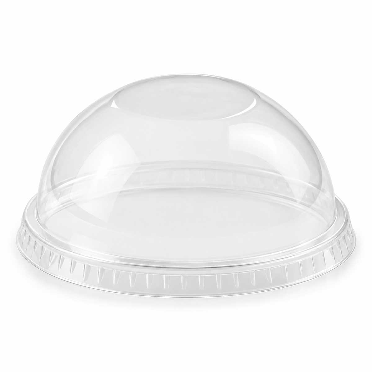 Generic representative image: Clear PET Dome Cup Lids without Hole – 107 mm