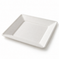 Generic representative image: White Bagasse Square Plates – 8 × 8 in