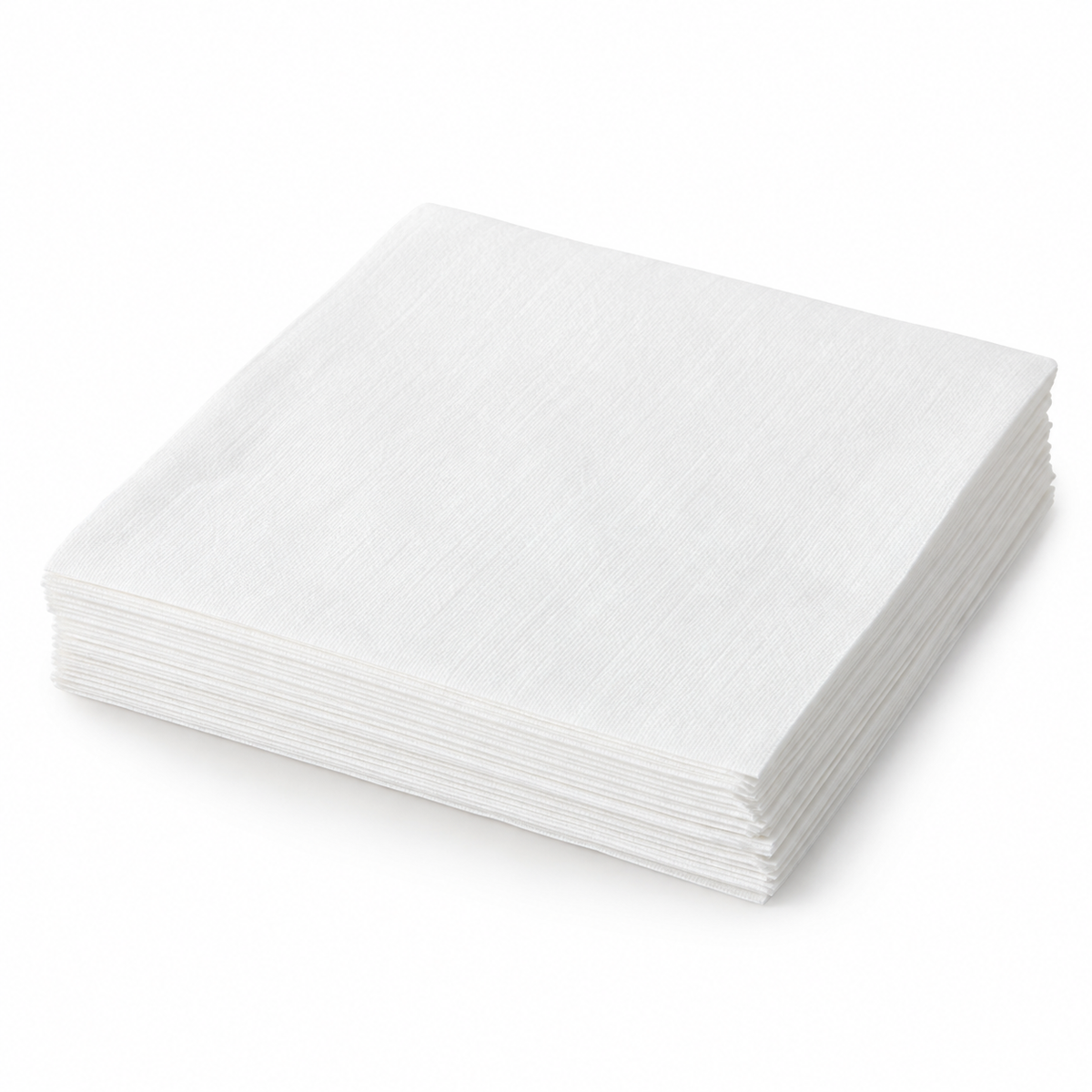 Generic representative image: White Wood Pulp 1/4-Fold Dinner Napkins – 17 × 17 in