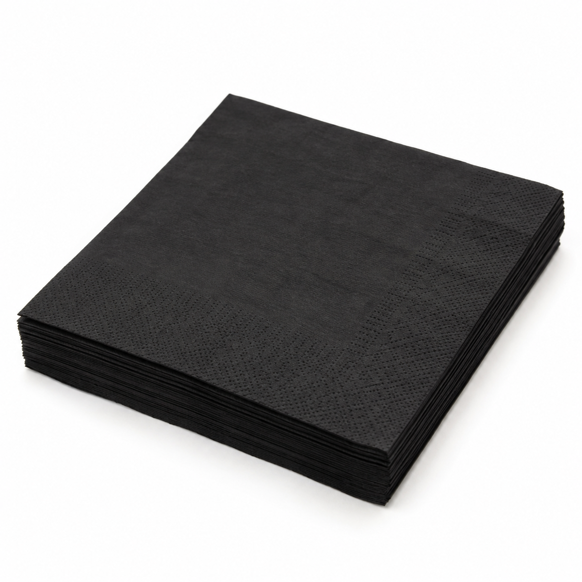 Generic representative image: Black Wood Pulp 1/4-Fold Beverage Napkins – 9.84 × 9.84 in