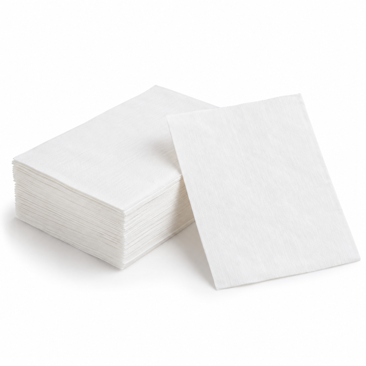 Generic representative image: White Wood Pulp 1/6 Low-Fold Napkins – 6.7 × 9.8 in