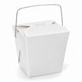 Generic representative image: White Paper Food Pails with Wire Handles – Size #16