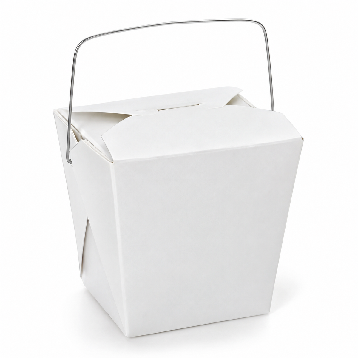 Generic representative image: White Paper Food Pails with Wire Handles – Size #16