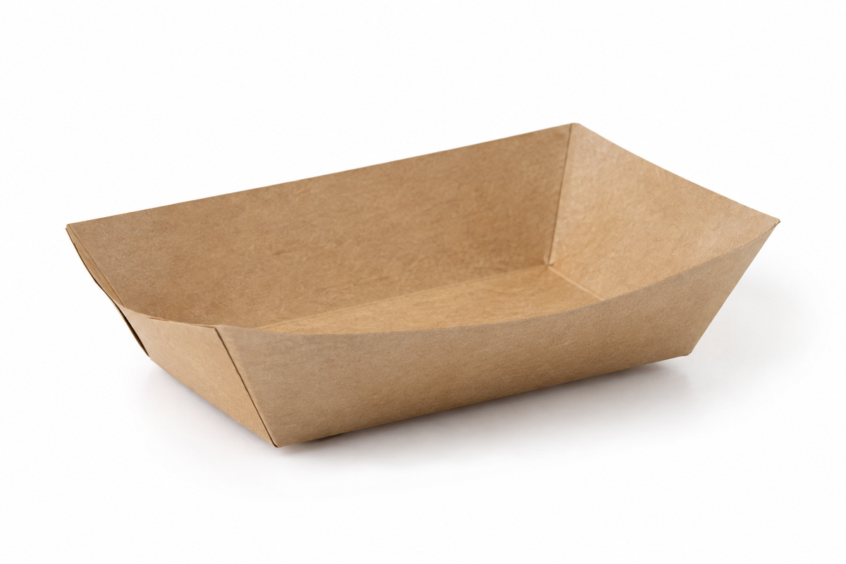 Generic representative image: Kraft Paper Food Boat Trays – Size #3