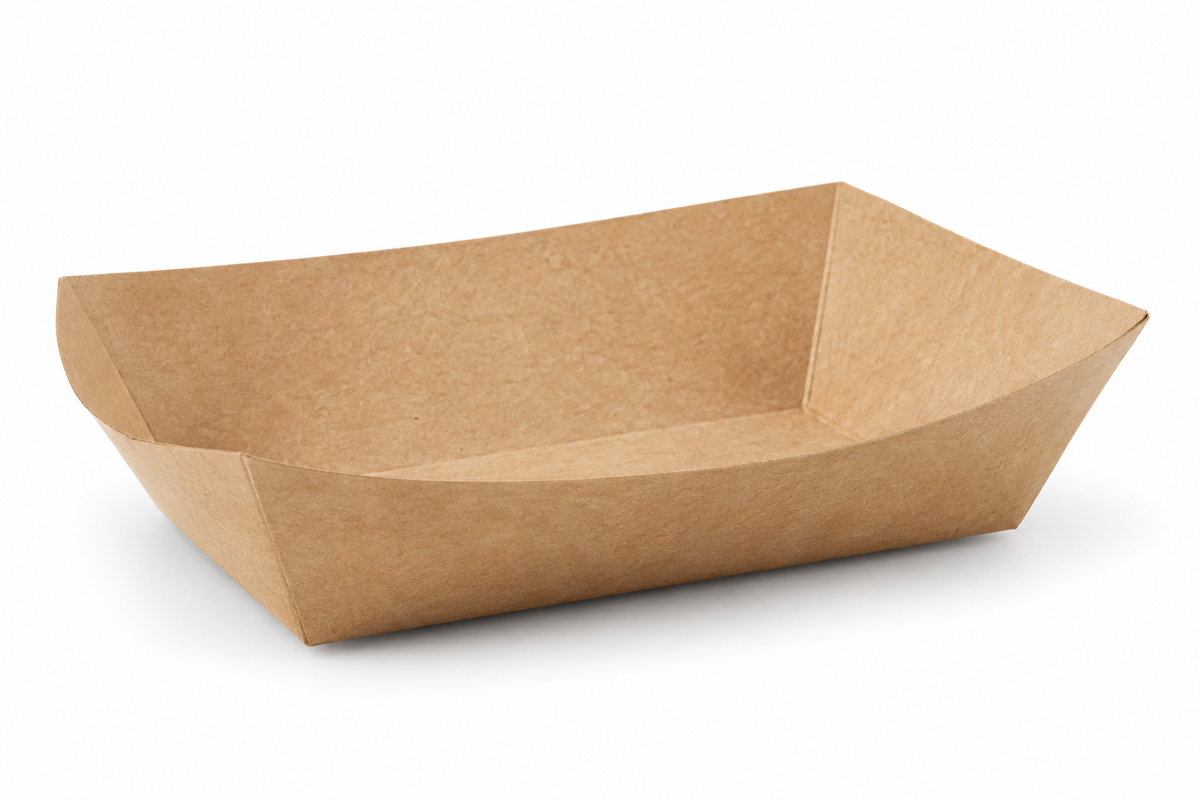 Generic representative image: Kraft Paper Food Boat Trays – Size #5