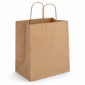 Generic representative image: Recycled Kraft Paper Unprinted Bags with Twisted Handles – 14 × 10 × 15 3/4 in