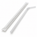 Generic representative image: Clear Paper-Wrapped Flexible Straws – 7.75 in × 6 mm