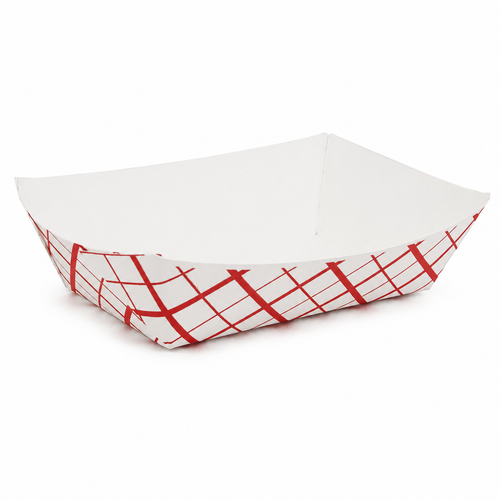 1/4 lb Checkered Boat Tray – 1000/CS