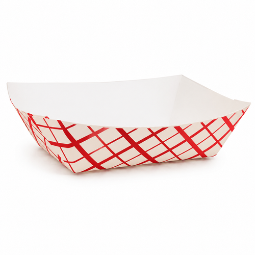 1 lb Checkered Boat Tray – 1000/CS