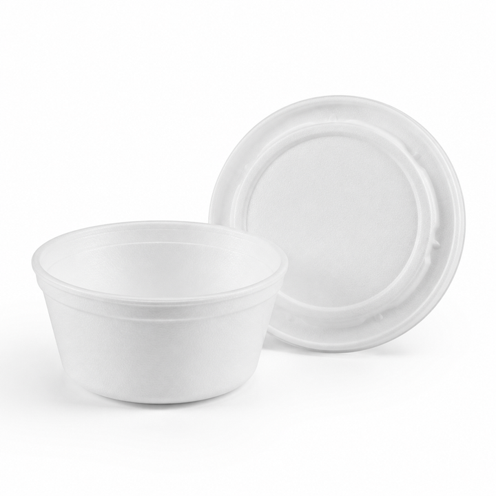 12 oz Foam Soup Bowl with Lid - 480 Sets (24x20)