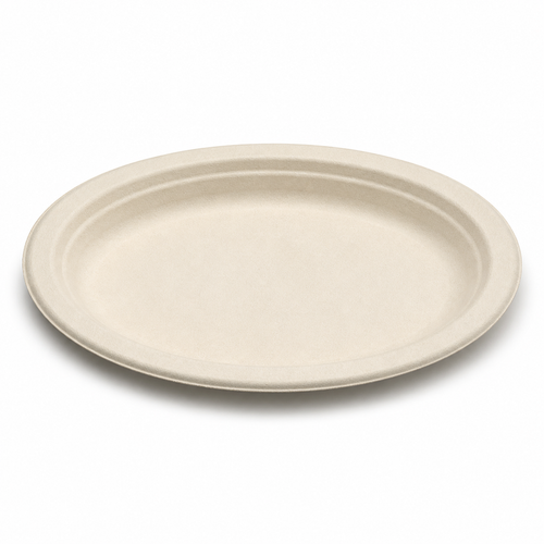 12.5x10.5 in Oval Bagasse Platter - 500/Case