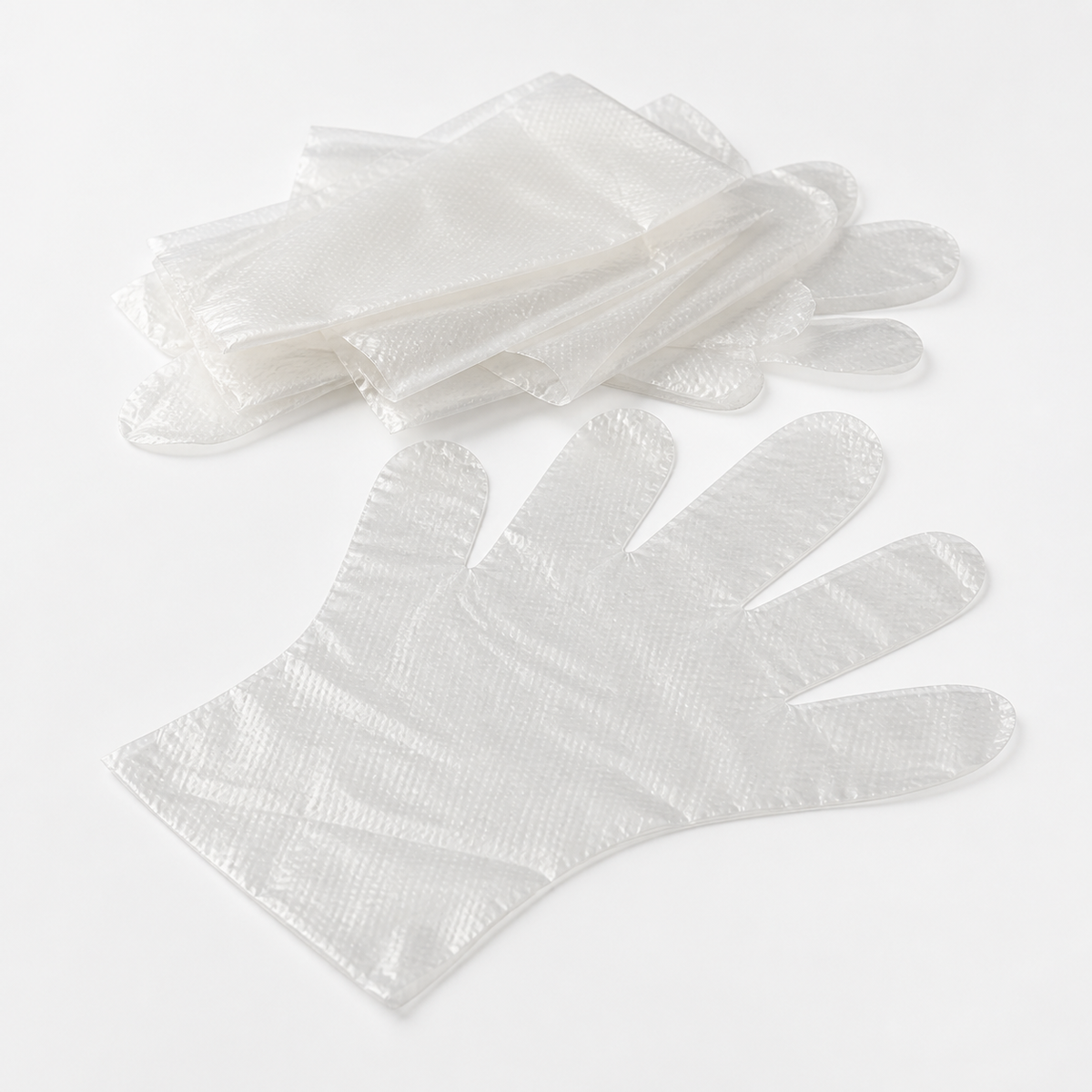Embossed HDPE Gloves - 0.82 g - 255x265 mm